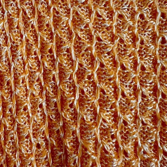 Confezioni di Lusso Women's Vintage Orange Stretchy Top Made in Italy Small - Picture 5 of 5